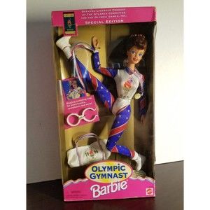 1996 Atlanta OLYMPIC GYMNAST Special Edition BARBIE Doll Mattel 1995 NEW in Box